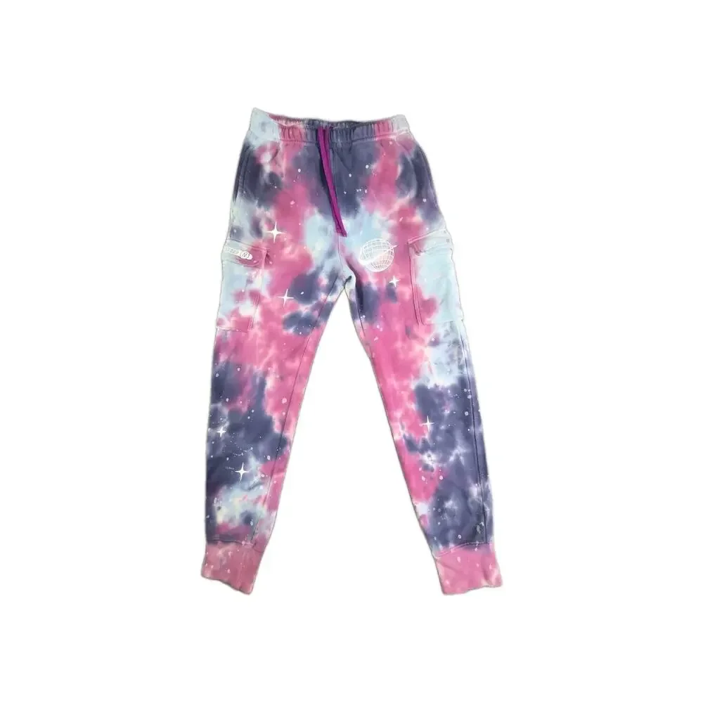 Nike Space Tie Dye Fleece Jogger Sz S Pants Men's Standard Fit Taper FB9041-500